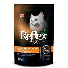 Reflex Plus Pouch Tavşan ve Ördekli Yetişkin Kedi Konservesi