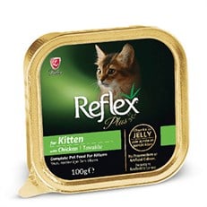 Reflex Plus Tavuklu Jöle içinde Et Parcacıklı Yavru Konserve Kedi Maması