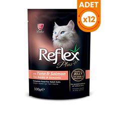 Reflex Plus Tuna Balıklı ve Somonlu Yetişkin Konserve Kedi Maması