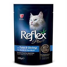 Reflex Plus Tuna ve Karidesli Jöleli Yetişkin Konserve Kedi Maması