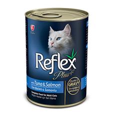 Reflex Plus Tuna ve Somonlu Yetişkin Konserve Kedi Maması