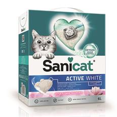 Sanicat Active White Lotus Çiçeği Kokulu Doğal Kedi Kumu