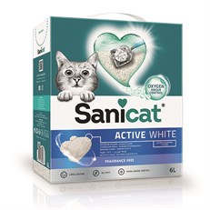 Sanicat Active White Ultra Topaklanan Doğal Kedi Kumu