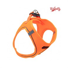 Tailpetz Air Mesh Köpek Göğüs Tasması (3XS) Neon Turuncu