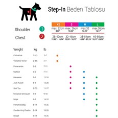 Tailpetz Step İn Göğüs Tasması (XS) Neon Pembe