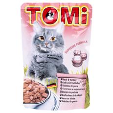 Tomi Dana Eti ve Hindili Pouch Yetişkin Konserve Kedi Maması