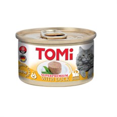 Tomi Kıyılmış Ördekli Tahılsız Yetişkin Konserve Kedi Maması