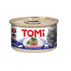 Tomi Kıyılmış Ton Balıklı Tahılsız Yetişkin Konserve Kedi Maması
