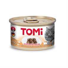 Tomi Tavuk ve Somonlu Yetişkin Konserve Kedi Maması