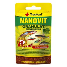 Tropical Nanovit Granulat Tropikal Balıkları için Granül Balık Yemi