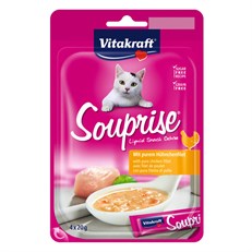 Vitakraft Tavuklu Çorba Sıvı Kedi Ödül Maması 4x