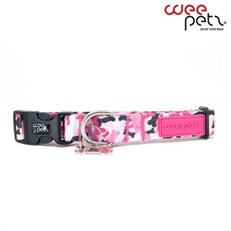 WeePetz Pink Camo Collar Köpek Boyun Tasması (M)