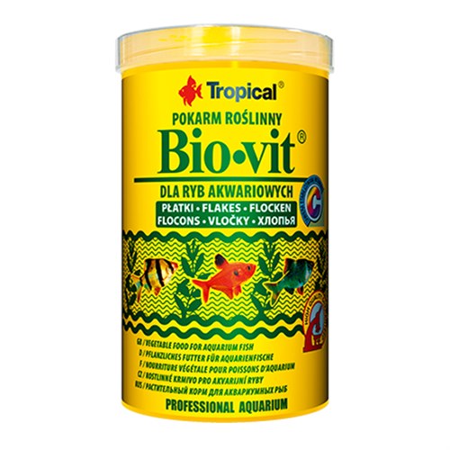 Tropical Bio-Vit Bitkisel İçerikli Pul Balık Yemi
