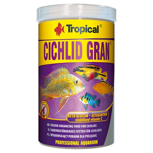 Tropical Cichlid Gran Cichlid Balıkları için Renklendirici Granül Balık Yemi