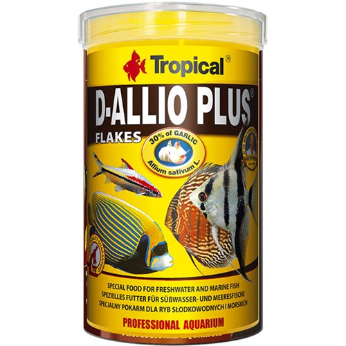 Tropical D-Allio Plus Flake Discus Balıklar için Sarımsaklı Pul Balık Yemi