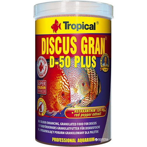 Tropical Discus Gran D-50 Plus Discus Balıkları için Renklendirici Granül Balık Yemi