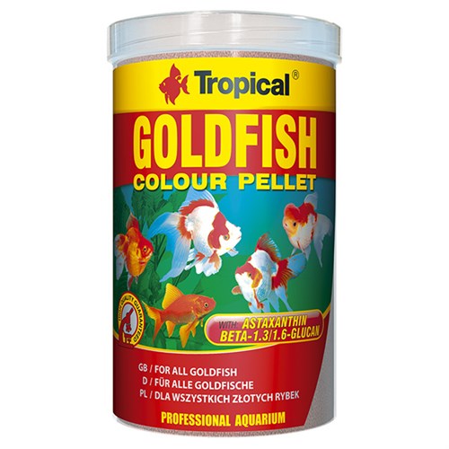 Tropical Goldfish Colour Pellet Japon Balıkları için Pellet Balık Yemi