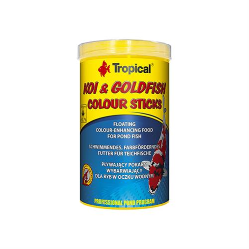 Tropical Koi Goldfish Colour Sticks Havuz Balıkları için Renklendirici Temel Balık Yemi