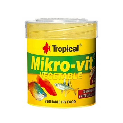 Tropical Mikro-Vit Vegetable Yavru Balıklar için Bitkisel Balık Yemi