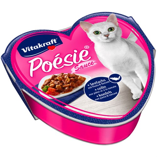 Vitakraft Poesie Soslu Somon ve Makarnalı Yetişkin Konserve Kedi Maması