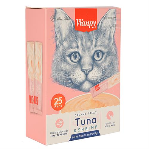 Wanpy Ton Balığı ve Karidesli Sıvı Kedi Ödül Maması