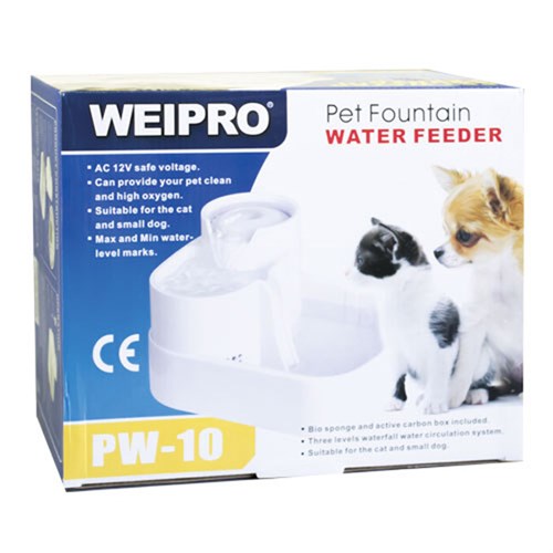 WeiPro Kedi ve Köpekler için Otomatik Su Kabı