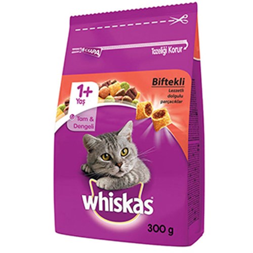 Whiskas Biftekli ve Havuçlu Yetişkin Kedi Maması