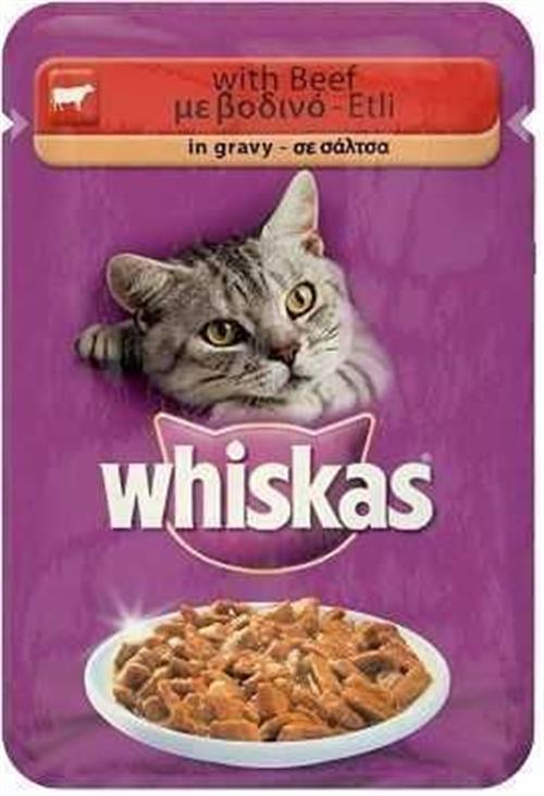 Whiskas Pouch Biftekli Yetişkin Konserve Kedi Maması