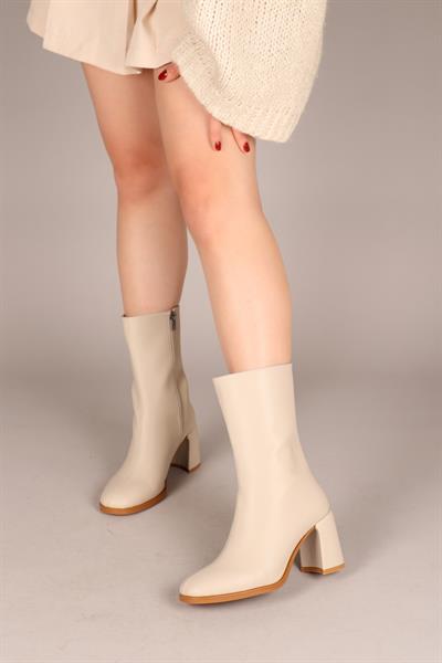 AİLSA Yarım Çizme BEJ