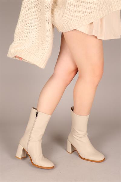 AİLSA Yarım Çizme BEJ