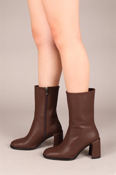 AİLSA Yarım Çizme KAHVERENGİ