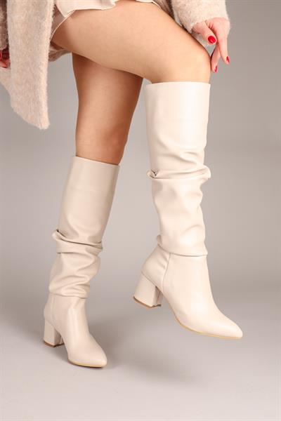 ANİTA Büzgülü Uzun Çizme TEN