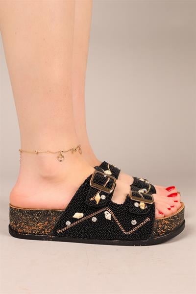 ARTEMİS Mini Aksesuarlı Terlik SİYAH