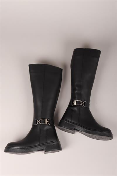 ARYA Toka Detaylı Çizme SİYAH