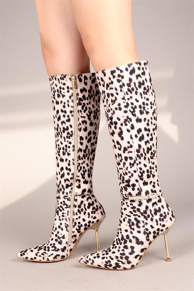 BAİBA Tokalı Çita Çizme BEJ