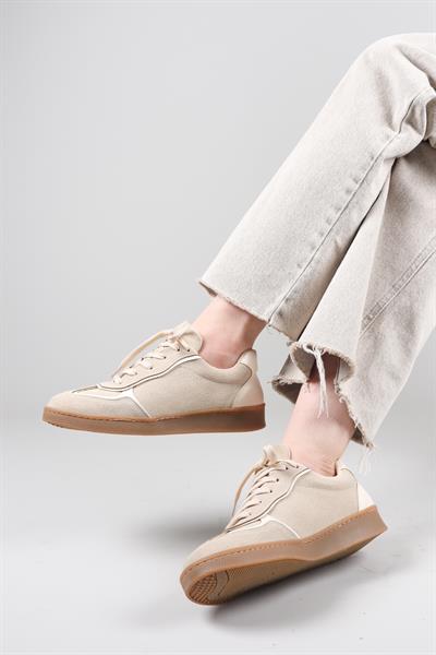 BANTE Cilt Garnili Süet Sneakers TEN