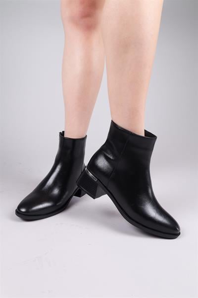 BENELLA Düz Alçak Topuklu Bot SİYAH