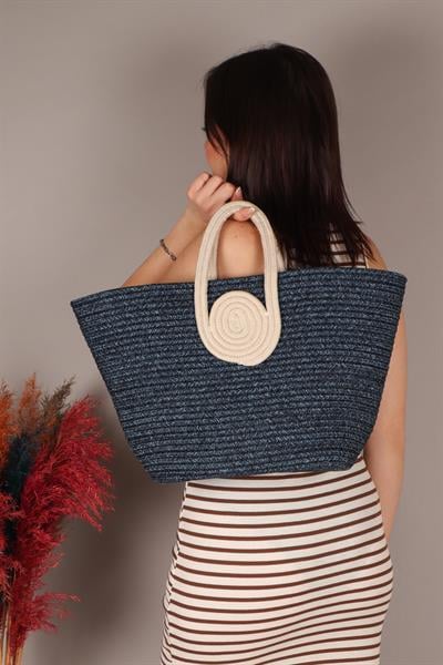 Büyük Sepet Çanta LACİVERT