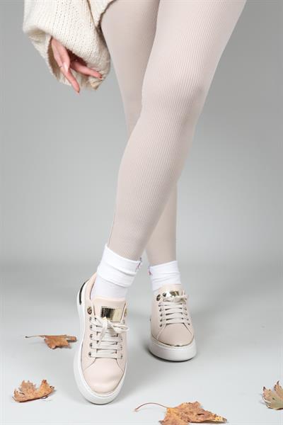 CARMEN Bağcıklı Sneakers BEJ