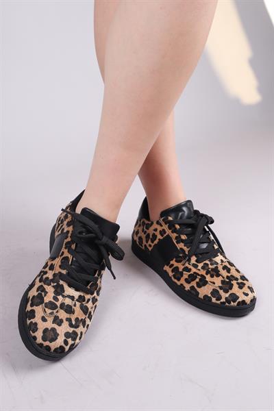CARVER Leopar Desenli Sneakers SİYAH