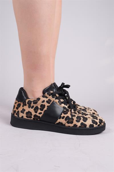 CARVER Leopar Desenli Sneakers SİYAH