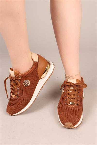 CHOCCY Hakiki Deri Garnili Triko Sneakers TABA