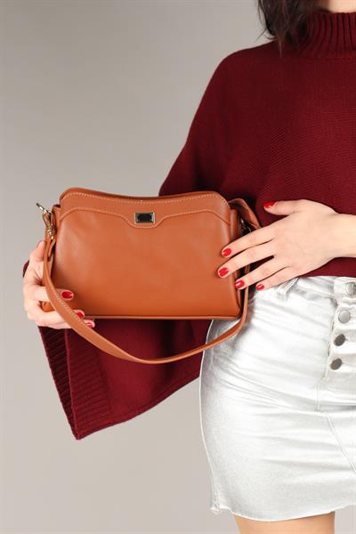 Çift Askılı Çapraz Kadın Çanta TABA