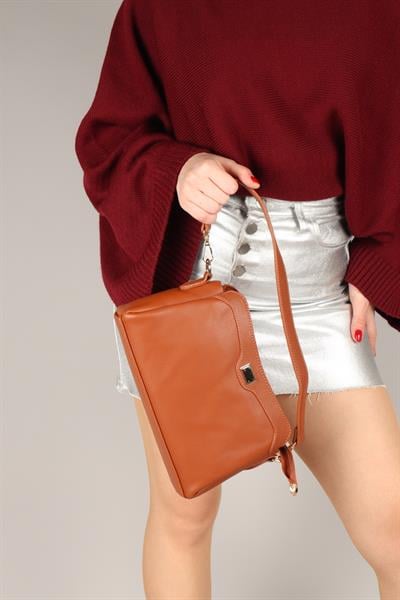 Çift Askılı Çapraz Kadın Çanta TABA