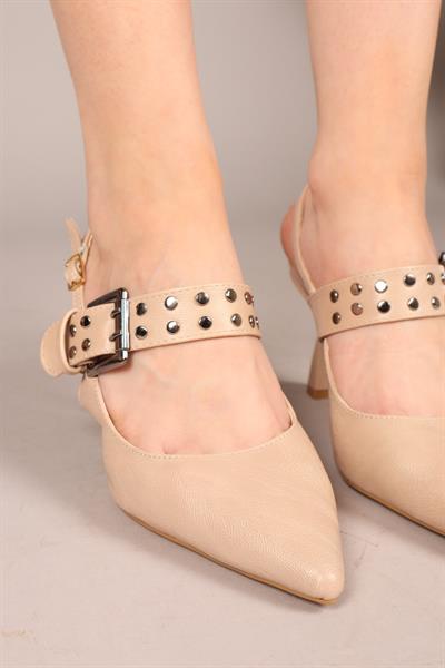 DAİNTY Troklu Topuklu Ayakkabı BEJ