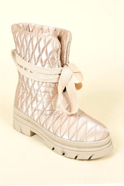 Dikiş Detaylı Parlak Şişme Bot NUT