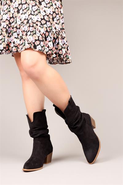 EAGLE Büzgülü Western Bot SİYAH