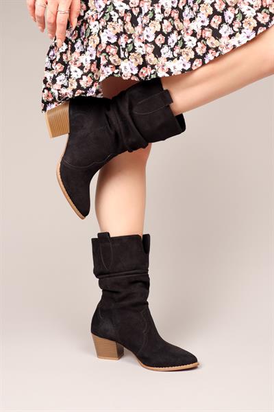 EAGLE Büzgülü Western Bot SİYAH