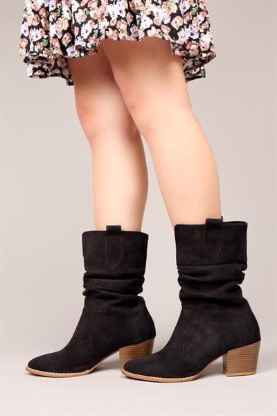 EAGLE Büzgülü Western Bot SİYAH