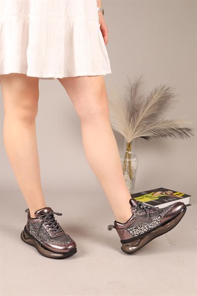 EİLİS File Bağcıklı Sneakers PLATİN